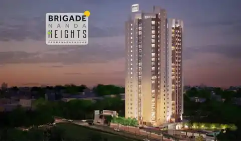 Exterior render of Brigade Nanda Heights