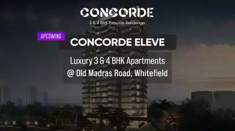 Exterior render of Concorde Eleve on Old Madras Road, Bangalore