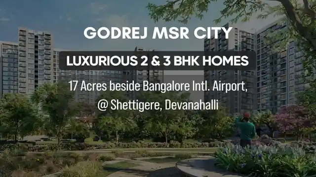 Exterior render of Godrej Barca at MSR City, Shettigere