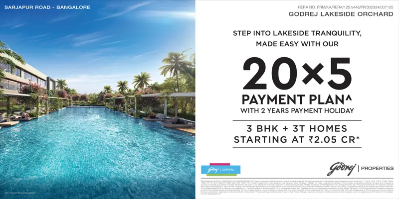 render of Godrej Lakeside Orchard, Sarjapur Road
