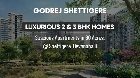 Exterior render of Godrej Shettigere Apartments
