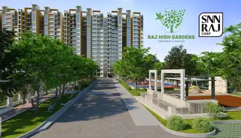 Exterior render of SNN Raj High Gardens