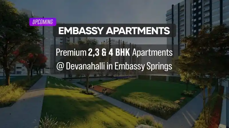 Exterior render of Upcoming Embassy Apartments