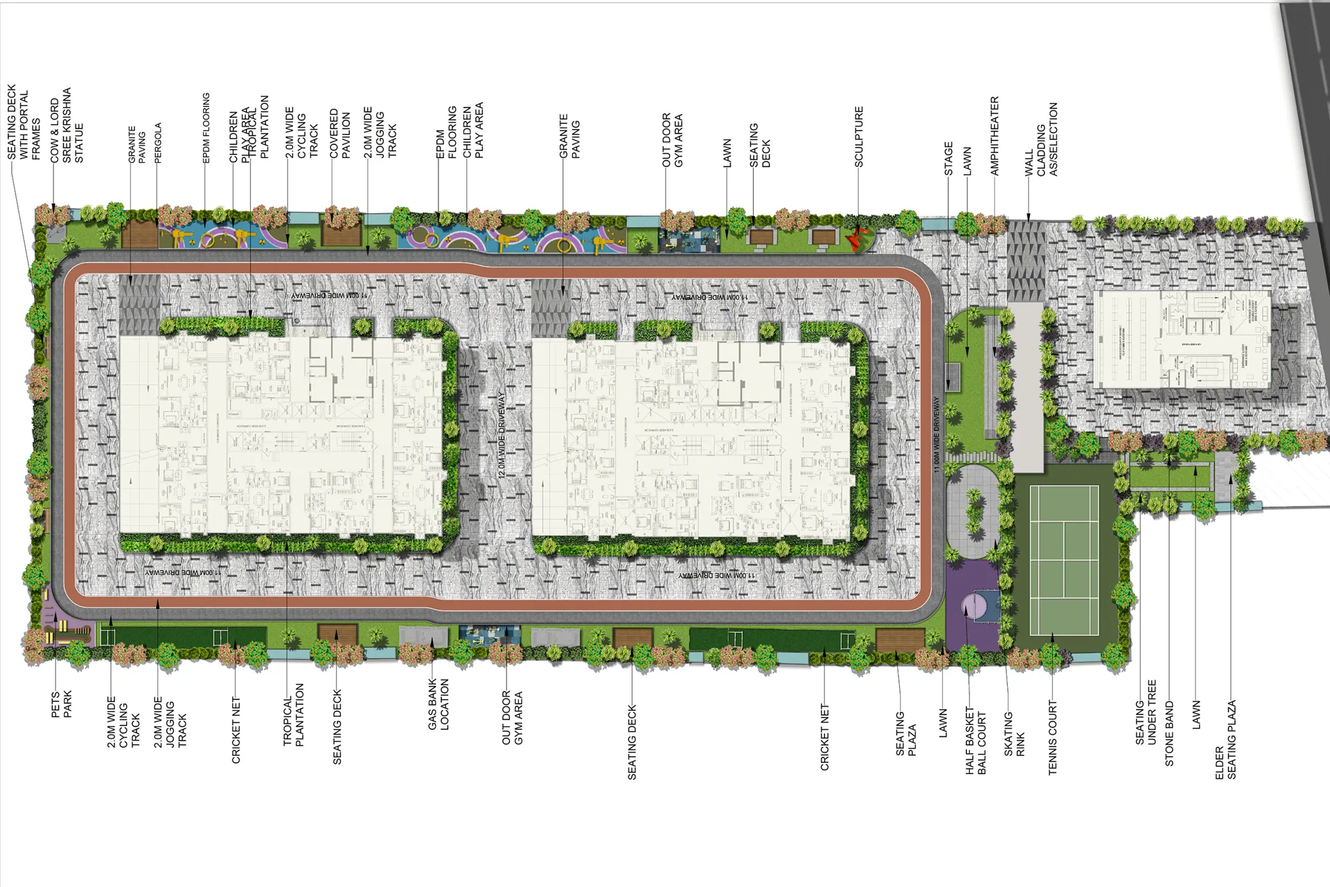 masterplan of Candeur Twins, Miyapur