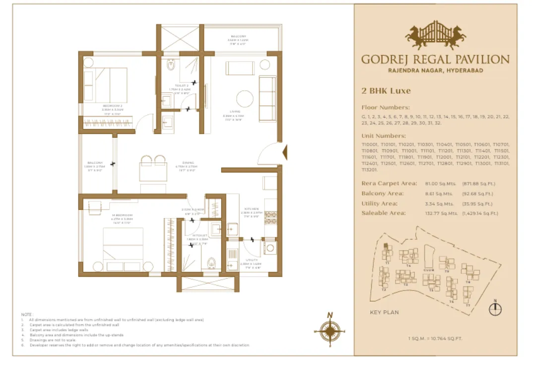 floorplan of Godrej Regal Pavilion, Rajendra Nagar
